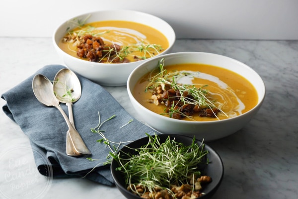 Cilantro Sprouts are the perfect garnish on this soup