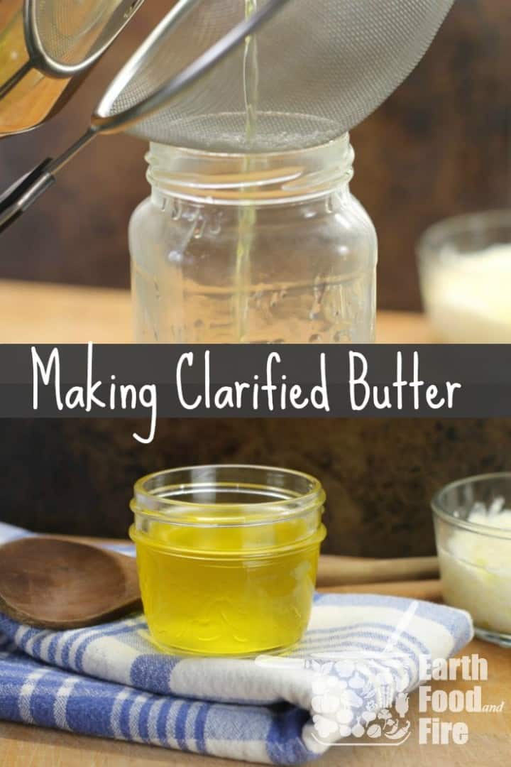 Learn how to make your own clarified butter. The perfect substitute to vegetable oils for cooking.