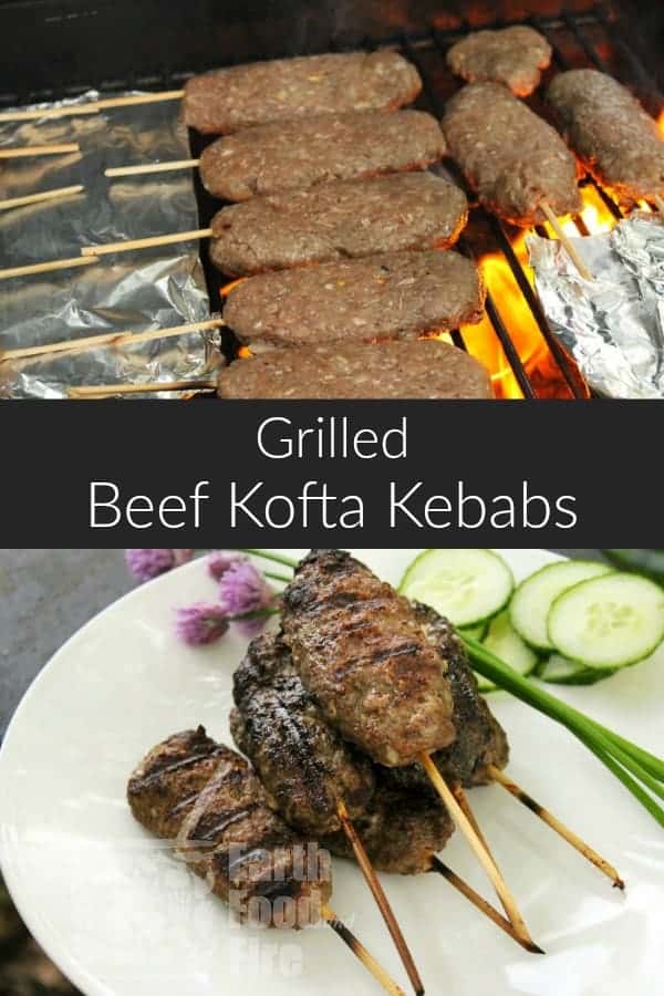 Aromatic, and full of flavor, this grilled beef kofta kebab recipe packs a delicious punch and ideal for grilling with family and friends. Serve the kofta kebab with rice or salad. #turkish #beef #kofta #kebab